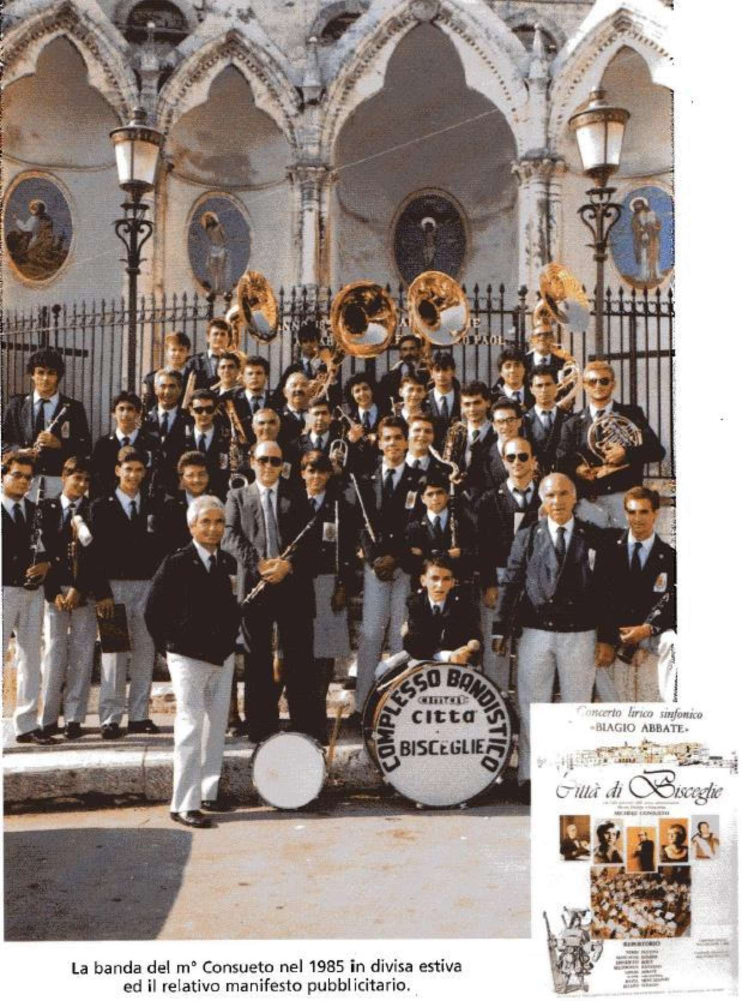 La banda del Maestro Consueto nel 1985.