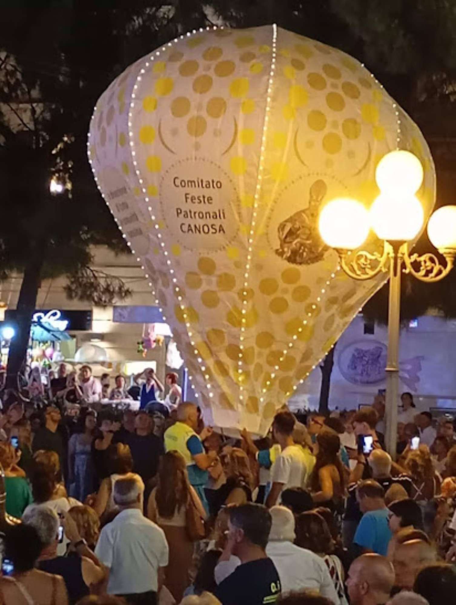 Lancio pallone aerostatico in onore del santo patrono, Agosto 2024