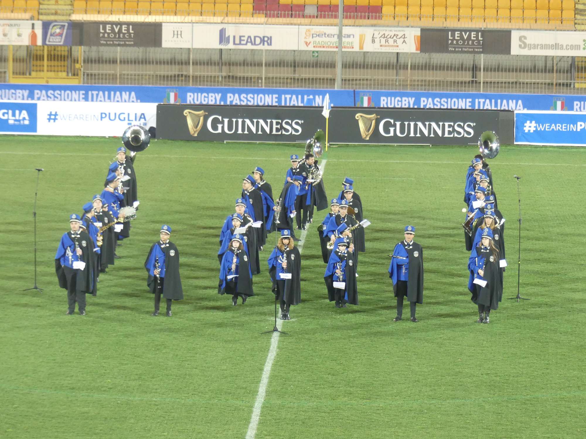 Anno 2019 -  Lecce Stadio Via del Mare - apertura Torneo 5 Nazioni Rugby - Italia-Galles